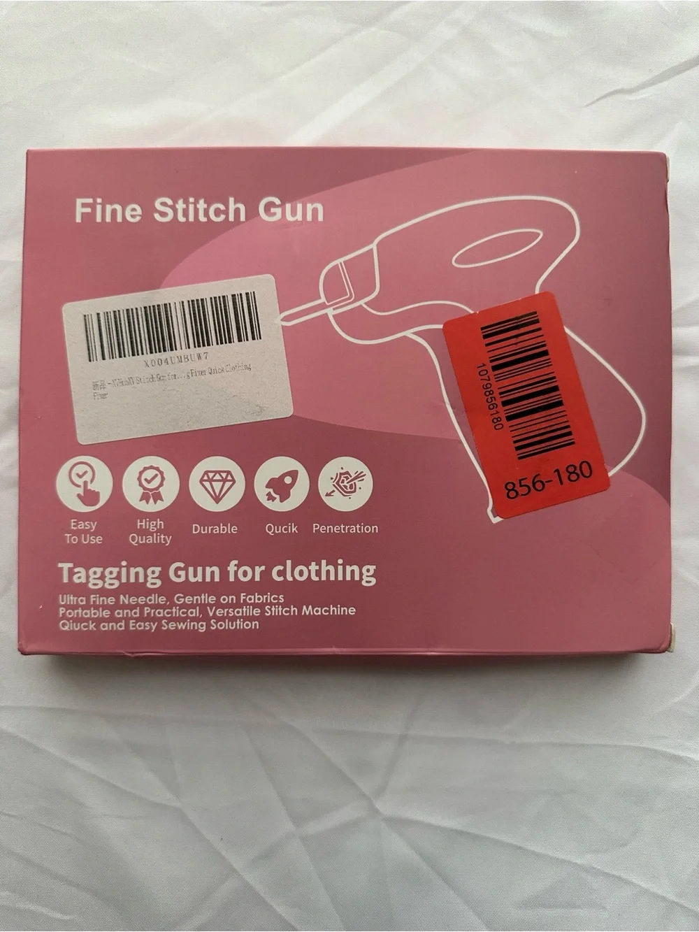 Fine Stitch Tagging Gun Quick Clothing Fixer Micro Stitch Machine Kit New